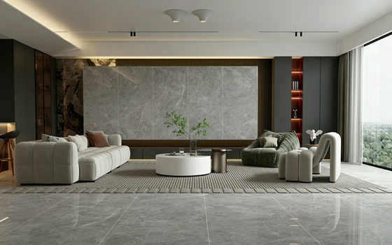 Odporny na zużycie W.A 0,5% wodoodporny ściana wewnętrzna 900x1800x9mm Szklane polerowane płytki porcelanowe do salonu i łazienki