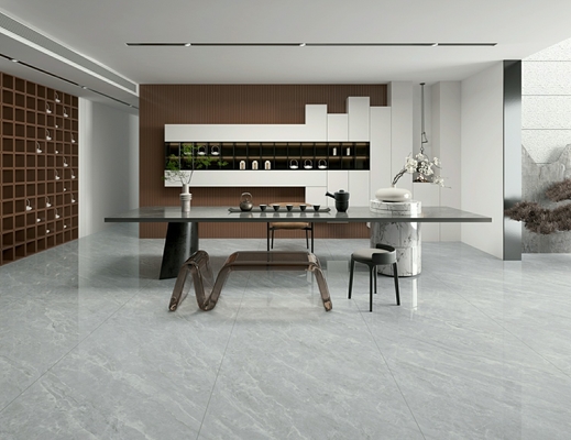 Bez zaniedbania, przeciwpoślizgowa podłoga wewnętrzna 900x1800x9mm Porcelanowe szklankowane polerowane płytki dla restauracji i dekoracji