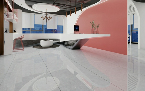 Odporny na zużycie 900x1800x9mm Trwałe podłogi wewnętrzne SGS Szklane polerowane płytki porcelanowe do sypialni i mieszkania