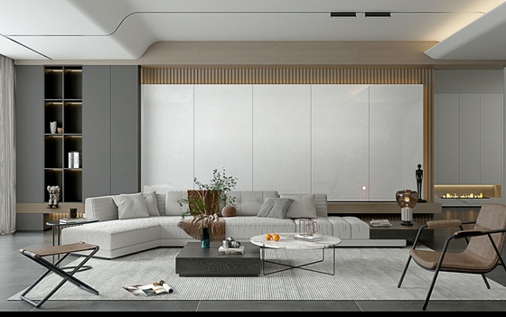 Dekoracyjny 900x1800x9mm Vintage Szary zewnętrzny ściany i podłogi wnętrza Szklane polerowane płytki porcelanowe dla hotelu