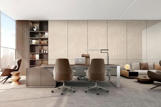 Jasnożółty płytki podłogowe 900x1800x9mm Polerowane szklankowane płytki porcelanowe do biura i projektu