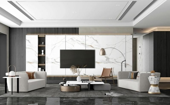 Carrara Płytki podłogowe i ścienne wypolerowane płytki porcelanowe 900x1800x9mm do dekoracji i budowy