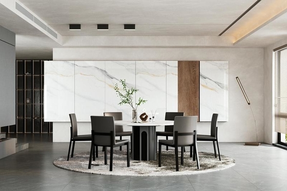 Wspaniałe Carrara biała polerowana porcelana Szklane płytki podłogowe w pomieszczeniach i płytki antypoślizgowe do jadalni i biura 900x1800x9mm