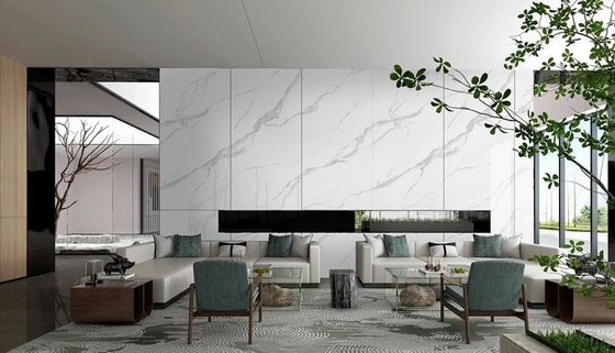 Biały polerowany gres porcelanowy Carrara 900x1800x9mm