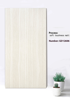 Beżowa i szara 600x1200mm Bez zaniku Miękka delikatność Mat tło Zasłona Płytka ścienna Do kwadratu
