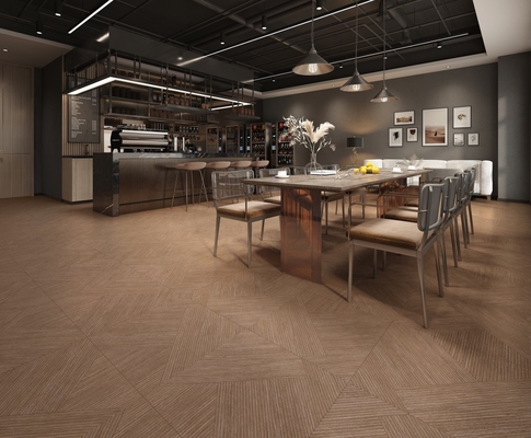 Płytki z porcelany drewnianej w kolorze brązowym AAA 600x1200 mm