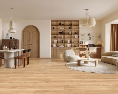 Wodotrzymałe 300x1800mm Żółto-brązowe drewniane taśmy porcelanowe do salonu i sypialni