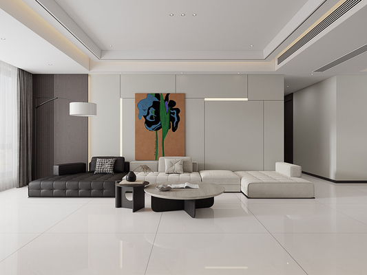 Beżowa polerowana płytka z kamienia sinterowanego 1200x1200mm do biurkowych