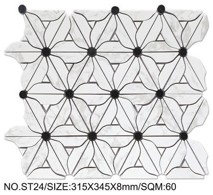 Kwiaty Elegantny 315x345mm Naturalny kamień mozaika do jadalni i renowacji