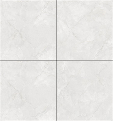 Oszałamiające Płytki Porcelanowe Marmurowe 800x800mm Jasnoszare Polerowane Szkliwione do Hoteli, Antybakteryjne