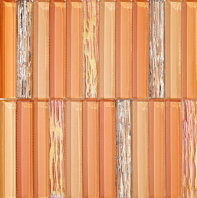 Odporne na plamy brązowe mozaiki szklane o wymiarach 300x300 mm do odbudowy i jadalni