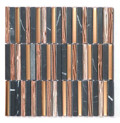 Trwałe mozaiki z kamienia naturalnego do wnętrz o wymiarach 282x294mm do biura i salonu