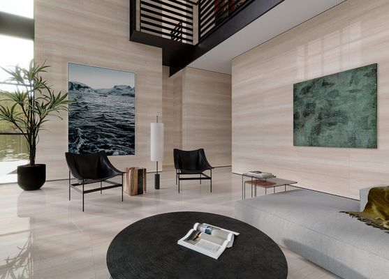 Jasnożółty 1000x1000mm Trwały Wspaniały Podłoga Wewnętrzna Polerowana Szklana Płytka Porcelanowa Do Domów