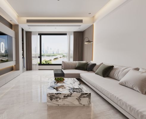 Odporna na zarysowania Stylowa	Płytka podłogowa 1000x1000mm Polerowany Glazurowany Gres Porcelanowy do Projektu Biura