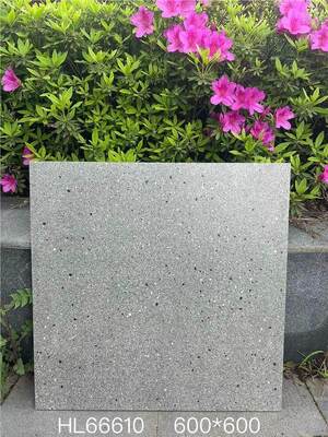 Trwałe i antybakteryjne beżowe płytki ceramiczne terrazzo 600x600mm do wnętrz na balkon