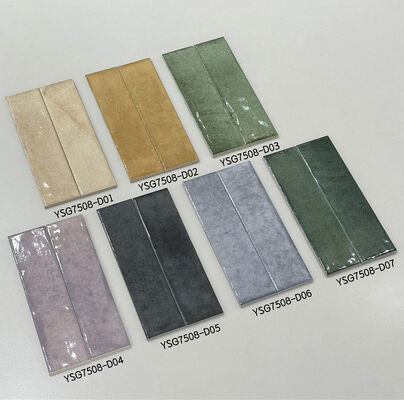 Wspaniałe i trwałe 75x300 mm błyszczące ceramiczne płytki ścienne do salonu