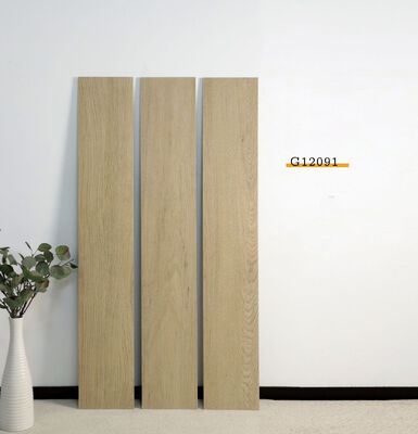 Żółte wodoodporne płytki podłogowe porcelanowe 200x1200mm do wnętrz na balkon