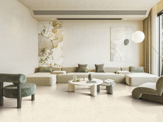 Wear-Resistant Indoor Floor Beige 600x1200mm Mould Surface Matt Porcelain Tiles For Rebuilding And Living Room