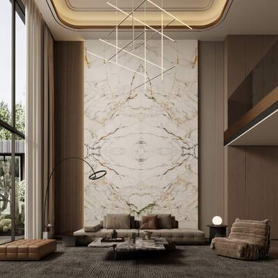Wodoodporna i elegancka płyta spieczona z marmuru polerowanego 1600x3200x12mm do salonu