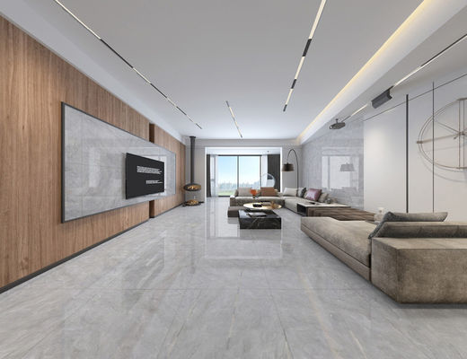 ISO9001 1152SQM Polerowane glazurowane płytki, 80x80cm szara marmurowa porcelanowa płytka podłogowa