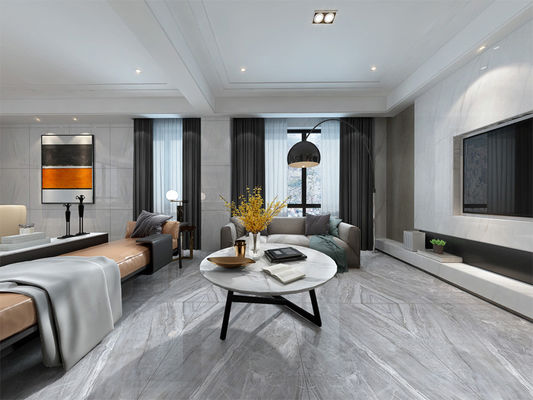 9,8 mm SGS polerowane płytki szkliwione Grey Big Format Marble Porcelain 800x800mm