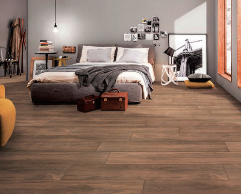 20 cm szerokości odporne na pleśń drewniane płytki porcelanowe ciemnobrązowe ceramiczne 0,95 cm