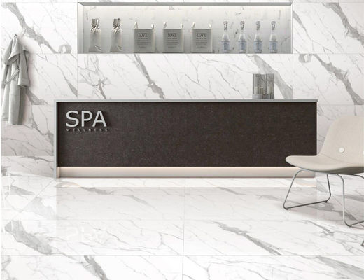 45X90cm SGS Biała porcelanowa płytka Carrara, 31KG / ctn Płytki ścienne w tle TV przeszklone