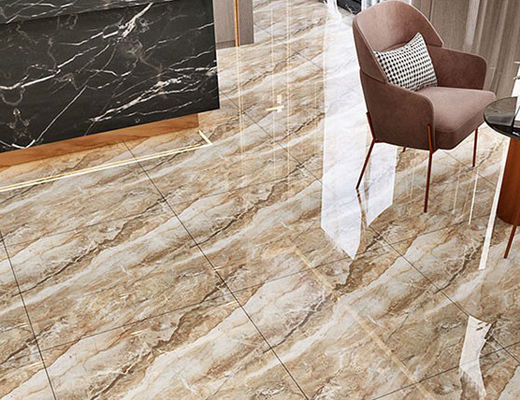 800x800mm 3szt / Ctn Płytki podłogowe w kolorze złotym Salon Fullbody Porcelain 11mm