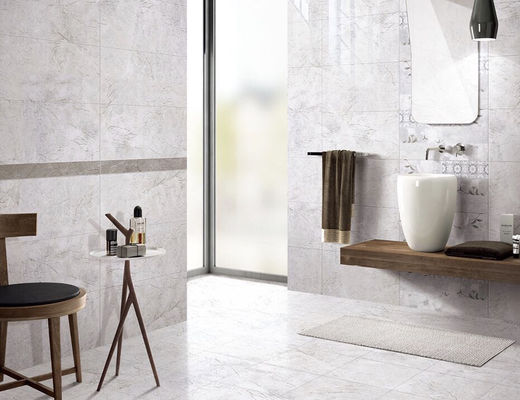 ISO13006 Szare marmurowe płytki ścienne łazienkowe, 300x600mm 0,15 WA Glazurowana płytka ceramiczna