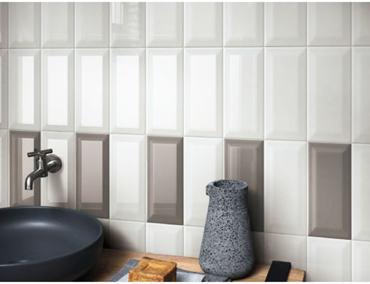 ISO13006 75x150mm Wewnętrzne płytki ścienne, płytki ceramiczne metra z fazowanymi krawędziami
