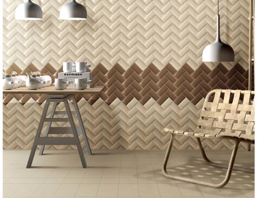 75x150mm Beveled Edge 3d Inkjet Printed Tile, 50m2 Floor Decor Subway Tile