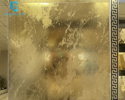 Złoty kolor płytki podłogowe z porcelany 600x600mm Glossy Matt Finish