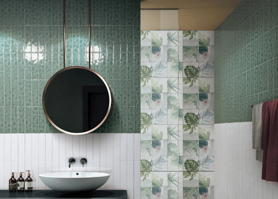 Harringbone Inside Wall Tiles 50x200mm Szare płytki Łazienka