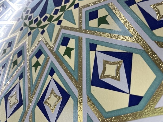 Płytki podłogowe z porcelany o pościgu 600x600 mm złota klasy AAA