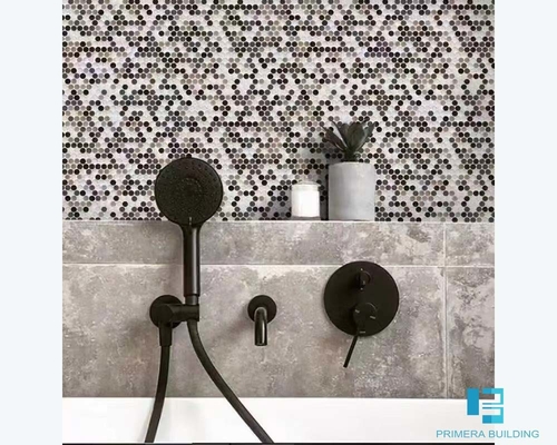 Dekoracyjne płytki porcelanowe w kształcie guzika Mieszane kolory o grubości 6 mm
